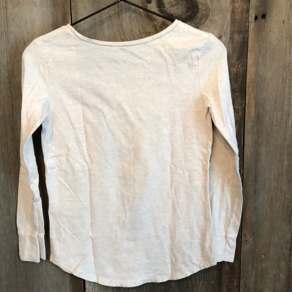 Old Navy Holiday Graphic Long Sleeve Top Size 14